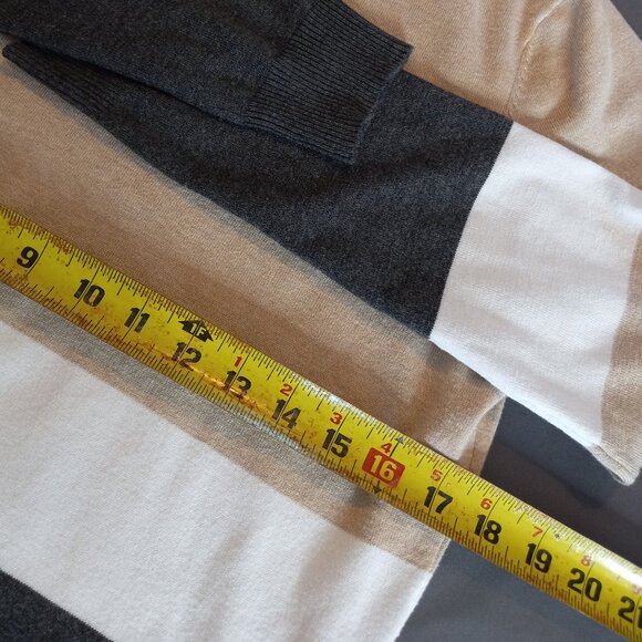 CALVIN KLEIN color block turtleneck sweater size M - Picture 3 of 9